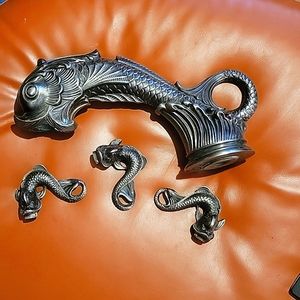 Phylrich K5103/05W Dolphin 9 3/4 Inch Deck Mount Tub Spout & Handles